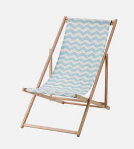 Beach chair, foldable light blue